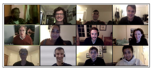 Image of a zoom meeting for online class