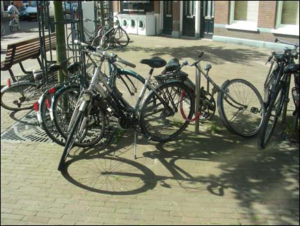 Dutch children on bikes.