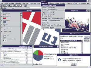 Screenshot of planning tools