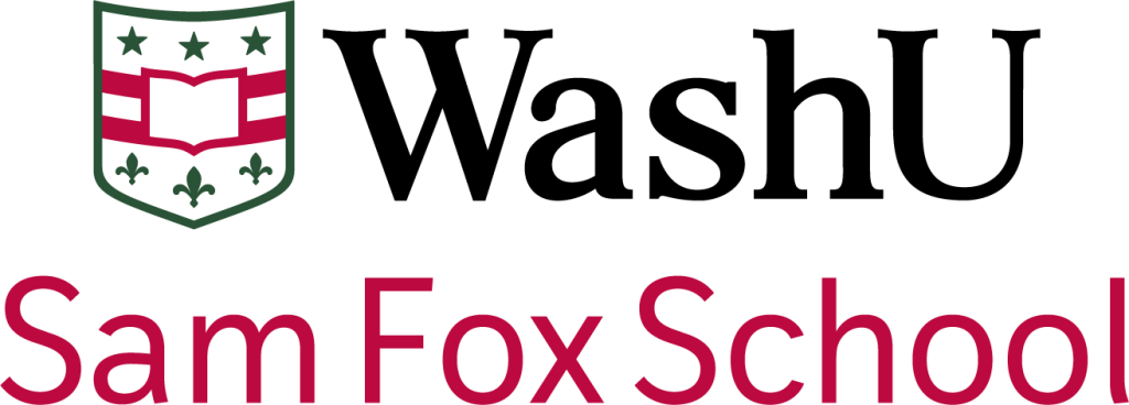 Black and red school logo with a sheild icon