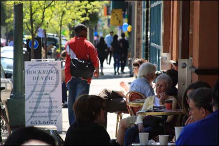 Photo: A cafe in Oakland, CA.