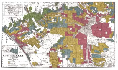 Los Angeles in 1939, as determined by the  Home Owners’ Loan Corporation (HOLC).