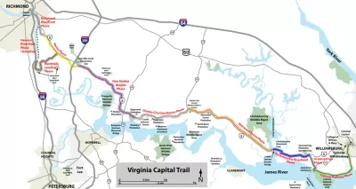 Virginia Capital Trail Map