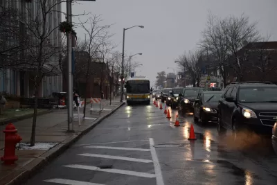 Broadway Bus Lane in Everett