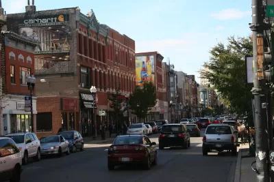 Milwaukee Avenue District in Wicker Park, Chicago, IL