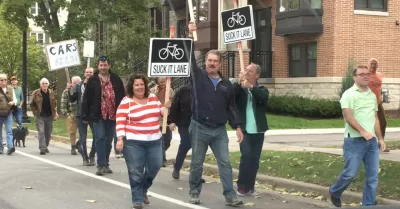 Minneapolis Bike Lane Protest