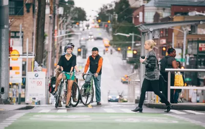 Bus Stop and Bike Lane