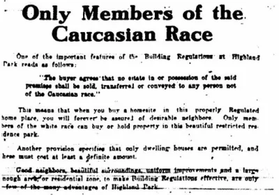 Exclusionary covenant
