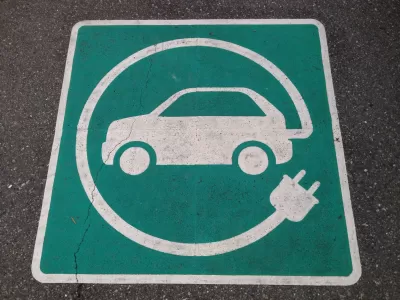 Electric Car Charging Stencil