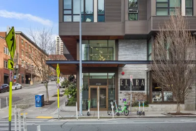 Social housing apartment building in Seattle, Washington.