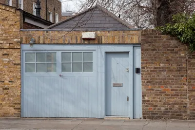 Converted garage to housing unit in London, UK.