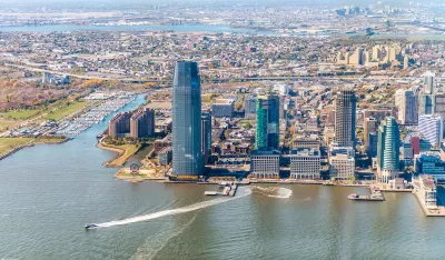 Aerial view of Jersey City, New Jersey.