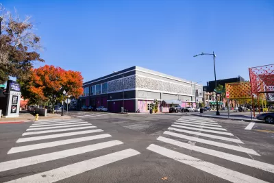 Crosswalk in San Jose, California.