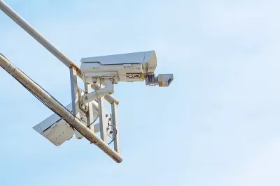 Automated traffic enforcement camera.