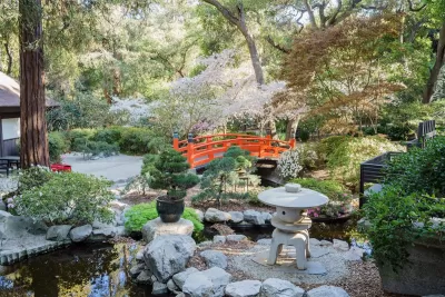 Japanese Garden section at Descanso Gardens in Los Angeles.