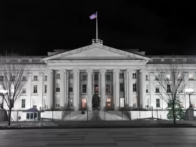 Neoclassical United States Treasury building in Washington, D.C.
