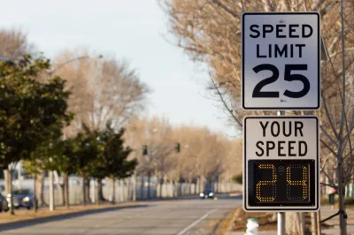 25mph speed limit sign with digital "Your Speed" sign below it.