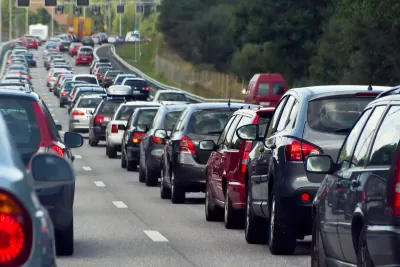 Busy traffic on a road
