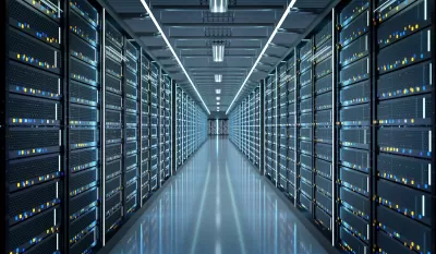 Servers in a data center.