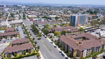Aerial view of Norwalk, California.