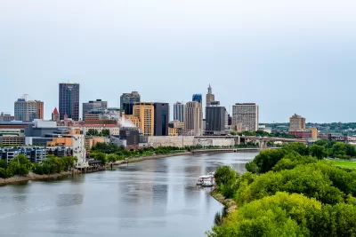 St. Paul skyline as seen from across river