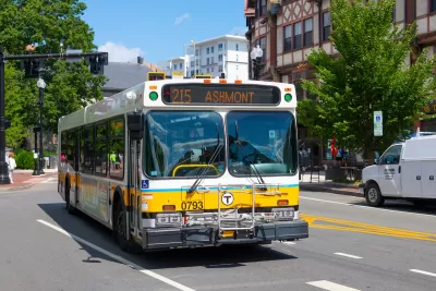 City bus in Quincy, Massachusetts.