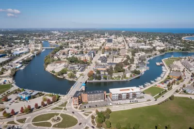 Aerial view of Sheboygan, Wisconsin