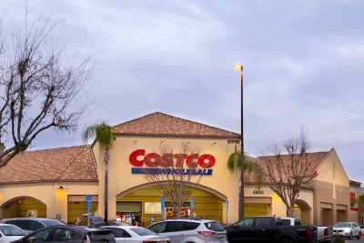 Costco store with cars parked in front in Temecula, California.