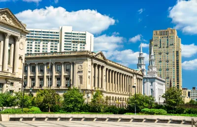 Historic courthouse building in Center City Philadelphia.