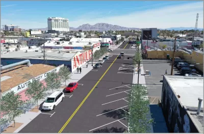 Rendering of proposed improvements on California Avenue, Las Vegas