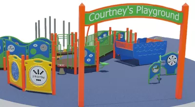 Rendering of inclusive Courtney's Playground