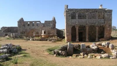 Ruins of ancient town at Serjilla, Syria