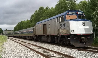 Downeaster train in Maine