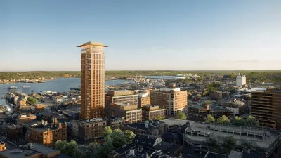 Rendering of proposed 38-story tower in downtown Portland, Maine.