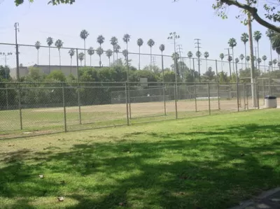Baseball field at Edward Vincent Park in Inglewood, California