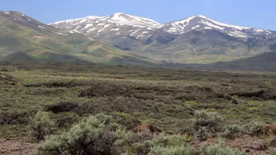 Landscape near the Craters of the Moon in South Central Idaho