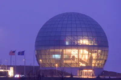 Dome-shaped building at Foxconn data center in Mount Pleasant, Wisconsin.