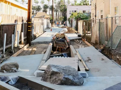 Green alley under construction
