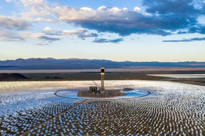 Aerial view of Ivanpah Solar Electric Generating System