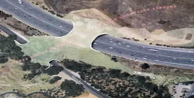 Rendering of the proposed Liberty Canyon Wildlife Corridor