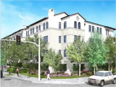A rendering of a proposed affordable housing project in Livermore, California