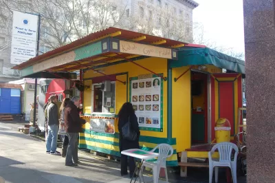 Mediterranean food cart in Portland