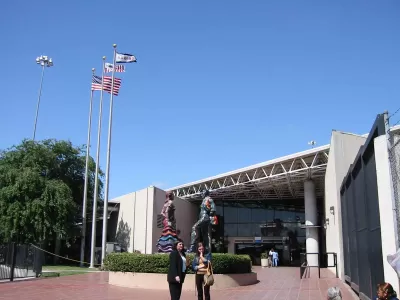 Otay Mesa Port of Entry building at U.S.-Mexico border