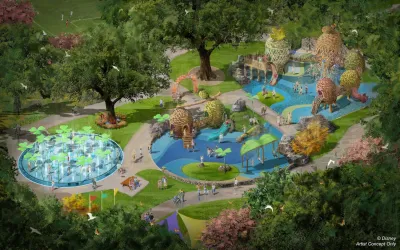 Rendering of proposed design for Charles White Park in Altadena, California by Disney Imagineers.