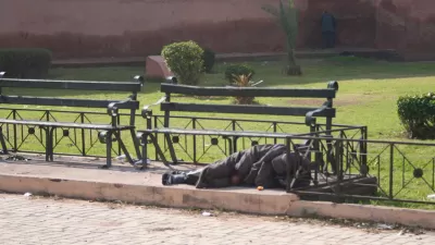 Homeless sleeping