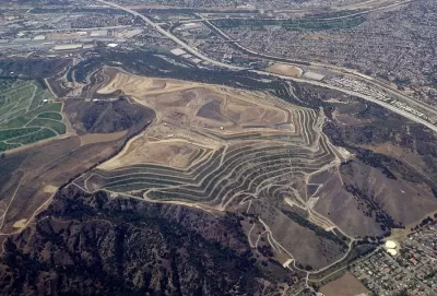 Puente Hills Landfill as seen from the air