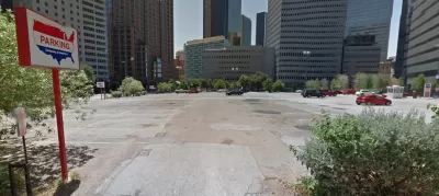 Downtown Dallas parking lot