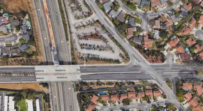 The Branham light rail station area.