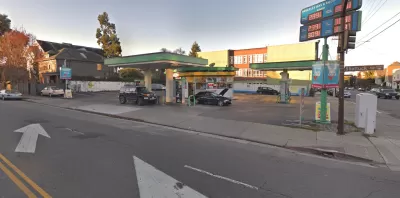 Corner lot gas station