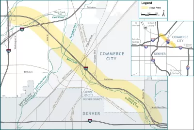 Map showing I-270 Corridor Improvements Study Area